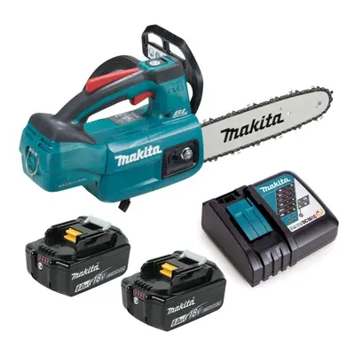 Makita DUC254 18v LXT Cordless Brushless 25cm Chainsaw Top Handle x 6.0ah