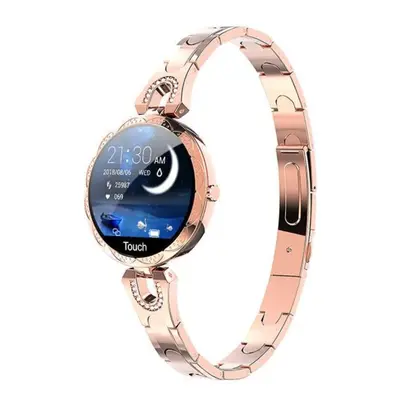 (gold, 1*charger) Fashion Women&apos;s Smart Watch Waterproof Wearable Device Heart Rate Blood P