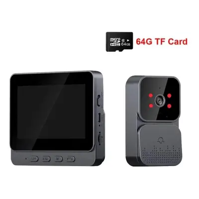 (black, M10 64G) Doorbell Video Intercom Camera Inteligente Wireless Door Bell Night Vision 4.3i