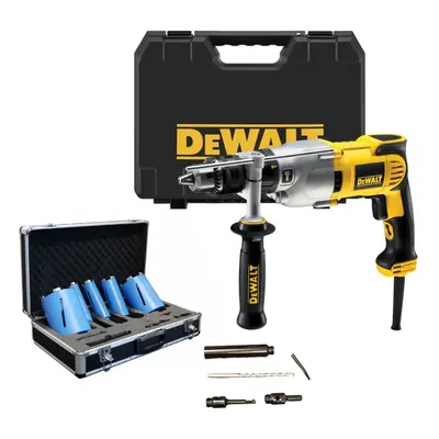 Dewalt D21570K Dry Diamond Core Drill Rotary Percussion 240v + Piece Core Set