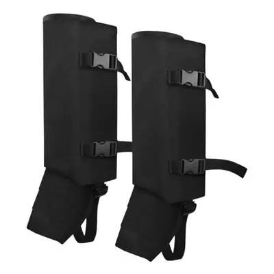 (black) Waterproof Leg Gaiters Quick Release Size Adjustable Bite Protection Camping Hiking Lowe