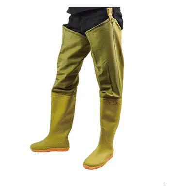 (41) Fishing Hip Waders, Water Resistant Wading Boots Men Women Bootfoot Thigh Waders Anti Skid