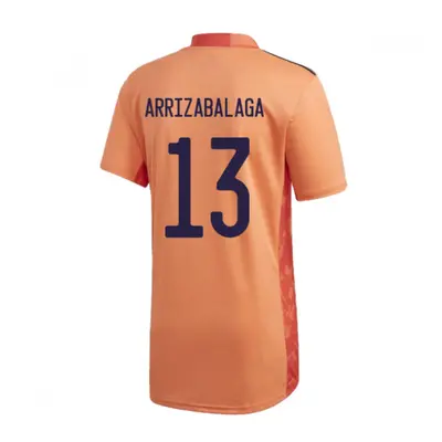 (XXL) Spain Home Adidas Goalkeeper Shirt (Orange) (Arrizabalaga 13)