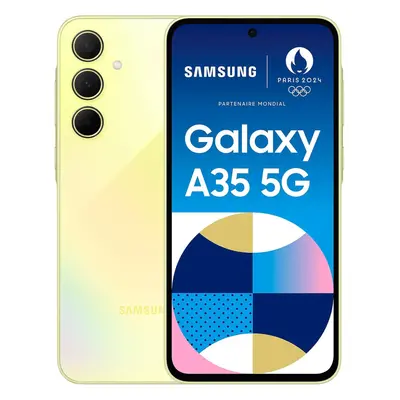 Samsung Galaxy A35 (A356E DS) (128GB+6GB, Awesome Lemon)