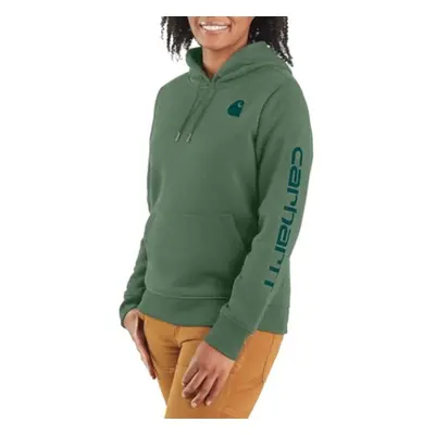 Carhartt Women's Relaxed Fit Midweight Logo Sleeve Graphic Sweatshirt Also Available in Plus Siz