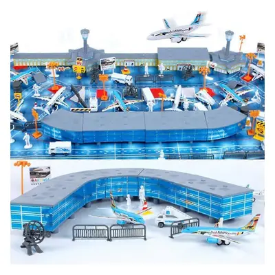 200pcs Airport Sand Table Model Toy Set for Children's Pretend Play And Brain Development