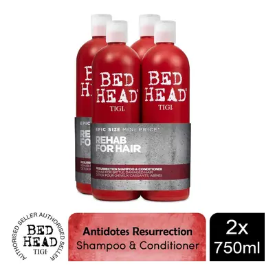 Bed Head by TIGI Shampoo & Conditioner Resurrection Duo, 750ml[Buy 2]