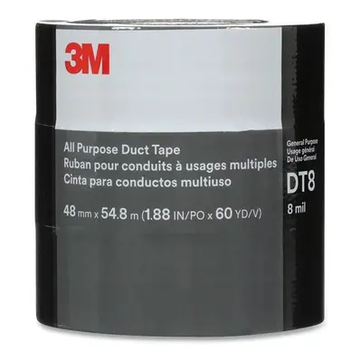 3M 405-638060-53589 1.88 in. x yard x mil DT8 All Purpose Duct Tape - Black