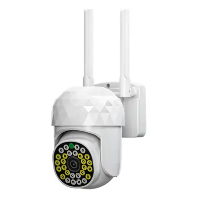 (White) HD 2MP WIFI IP Camera Waterproof Infrared Full Color Night Vision Security Camera with L