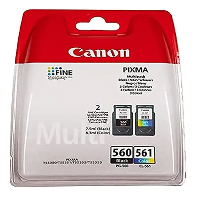 Canon PG560 Black & CL561 Colour Original Ink Cartridge Combo Pack