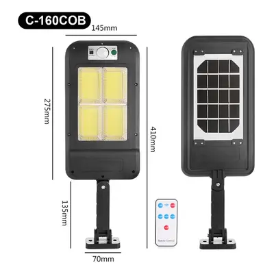 (Type A) 160COB Light Rechargeable Solar Power Street Light Solar Panel Lamp