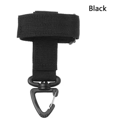 (Black) Glove Hook Safety Clip Outdoor Gloves Climbing Rope Storage Buckle Anti-lost Adjust Camp