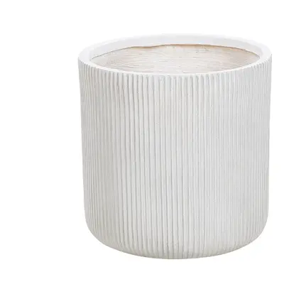 Flower Pot Fibre Clay cm Off-White OREOI