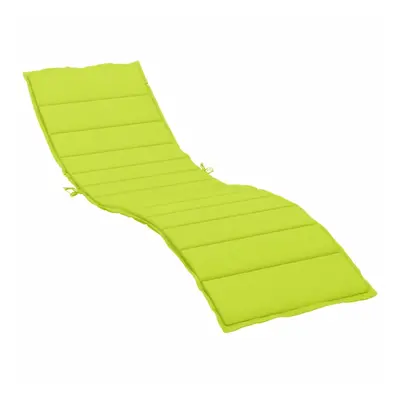 vidaXL Sun Lounger Cushion Bright Green 78.7""x19.7""x1.2"" Oxford Fab