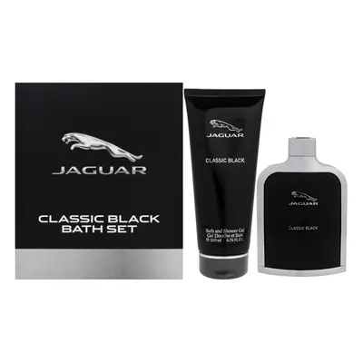 Jaguar Classic Black by Jaguar for Men - Pc Gift Set 3.4oz EDT Spray, 6.76oz Bath and Shower Gel