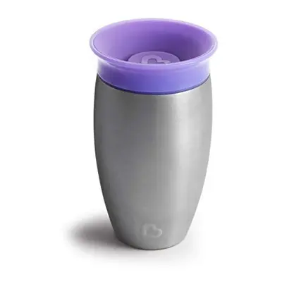 Munchkin Miracle Degree Stainless Steel Sippy Cup, oz/296 ml, Purple