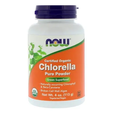 Now Foods, Certified Organic Chlorella, Pure Powder, oz (113 g)