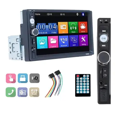 (as the picture, 7010B) Inch 1din Mp5 Car Radio 7010b/7012b/7018b/7023/ Universal, Touch Display