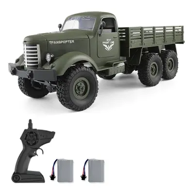 (army green, Battery) Remote Control Car, 6wd High-speed Electric Toy Truck For Boys 2.4ghz Off 