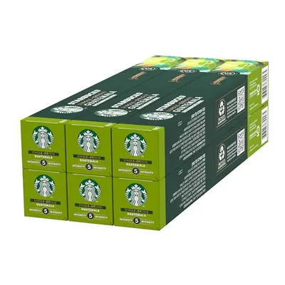 STARBUCKS Single-Origin Guatemala by Nespresso, Blonde Roast, Coffee Capsules x (60 Capsules)