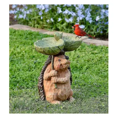 Garden Small Animal Resin Bird Feeder Hummingbird Bathtub Outdoor Decorative Ornaments Sculpture