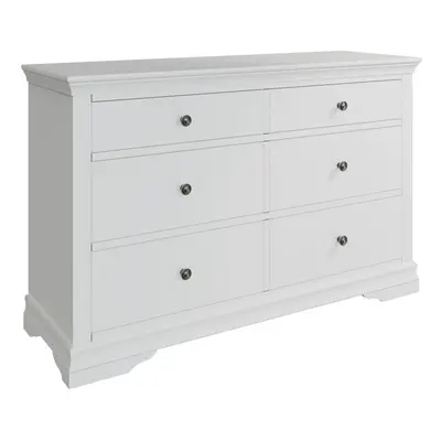 (White - Drawer) Chest 3/5/6 Drawers Dresser Bedroom Storage Solid Pine MDF