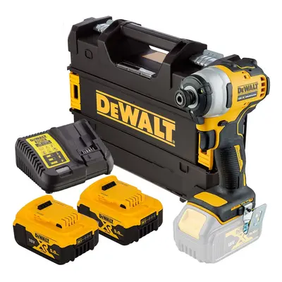 Dewalt DCF809P2 18v XR Brushless Impact Driver - 2x5.0ah Batteries Charger Tstak