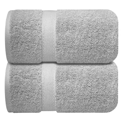 (Charming Grey) Premium Bath Sheets Towels for Adults â Pack Extra Large Bath Towels 90x180cm