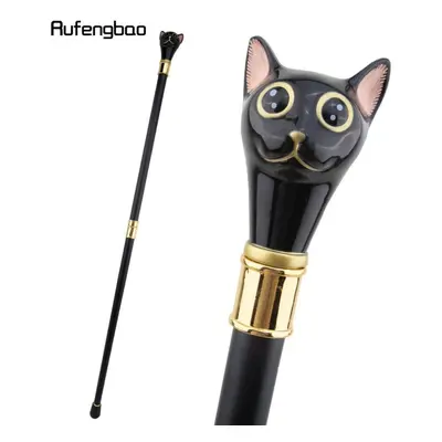 (as the picture) Black Golden Cat Gentleman Kitten Walking Cane Fashion Walking Stick Gentleman 