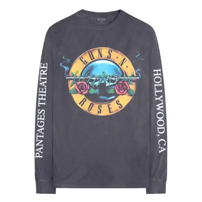 (XL, Charcoal) Guns N Roses Hollywood Long Sleeve