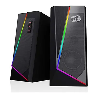 Redragon GS520 Anvil RGB Desktop Speakers, 2.0 Channel PC Computer Stereo Speaker with Colorful 