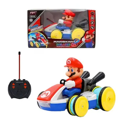 Super Mario Kart Racing Fourway Remote Control Car Electric Toy Light And Music