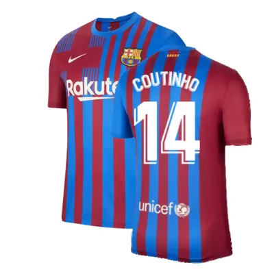 (L) Barcelona Home Shirt (COUTINHO 14)