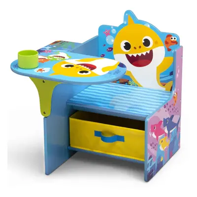 Baby Shark Chair Desk with Storage Bin - Ideal for Arts & Crafts, Snac