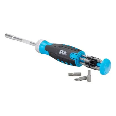 OX Pro Heavy Duty Mulitbit Ratchet Screwdriver with x Interchangeable Bits