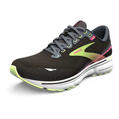 Brooks Women's Ghost Neutral Running Shoe - Black/Ebony/Sharp Green - 9.5 Medium