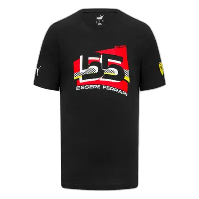 (S) Ferrari Carlos Sainz #55 Driver T-Shirt (Black)