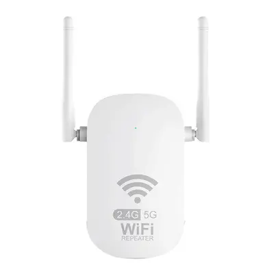 WLAN WiFi Repeater AC1200 Dual Band Repeater with Antenna -Uk Plug