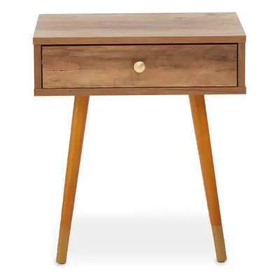 Contemporary Design Small Side Table, Versatile Storage Table, Multipurpose Wooden Small Table, 