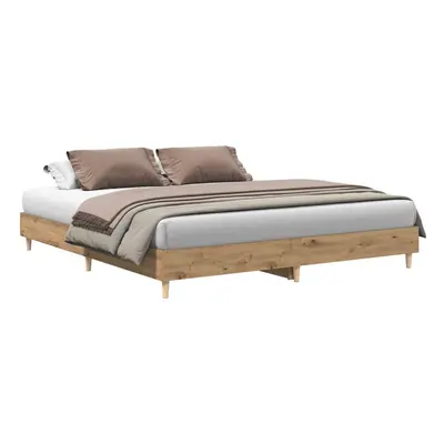 vidaXL Bed Frame without Mattress Artisan Oak 160x200cm Engineered Wood