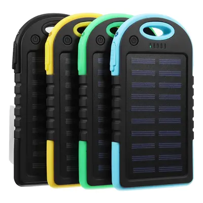 Excellway Portable 10000mAh Solar Powered System Charger USB Battery Charger Case for Camping Ou