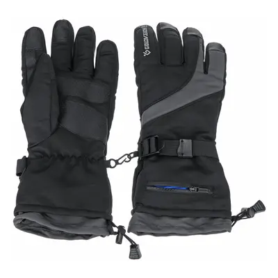 (Black, M) Winter Ski Cycling Thermal Gloves Touch Screen Anti-slip Full Finger Bike Glove