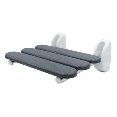 RIDDER Fold-Down Shower Seat Grey Wall Mounted Bath Chair Bench Bathroom Tool