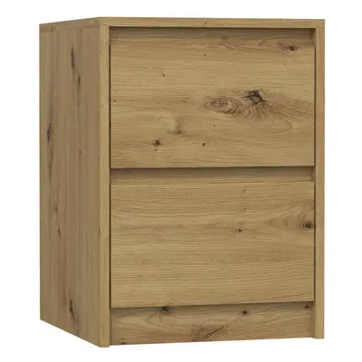 (Oak) IRIS | Scandinavian style bedside table 55x43x40cm | Bedside table drawers | Bedside table