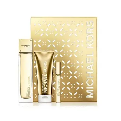 Michael Kors Sexy Amber Pcs Set: 3.4 Eau De Parfum Spray + 0.34 Eau De Parfum Rollerball + 3.4 B