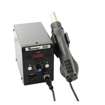 700w Adjustable Temperature Digital Display Welding And Desoldering Station 858d Hot Air Gun Rew