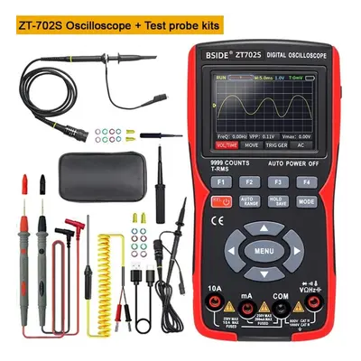 (as the picture, Oscilloscope kits) Zt702s Digital Oscilloscope Professional Handheld Multimeter