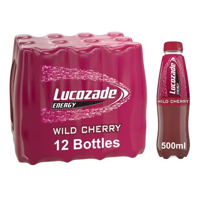 Lucozade Energy Cherry x 500ml bottles