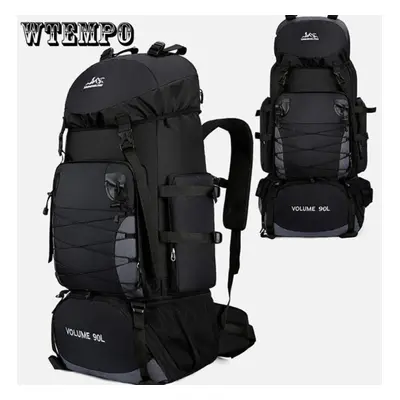 (black, 90L) 90l Large Camping Backpack Travel Bag Men&apos;s Women Luggage Hiking Shoulder Bags