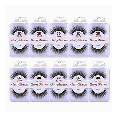 Cherry Blossom 3D Eyelashes (10 Pack of Silk 902)